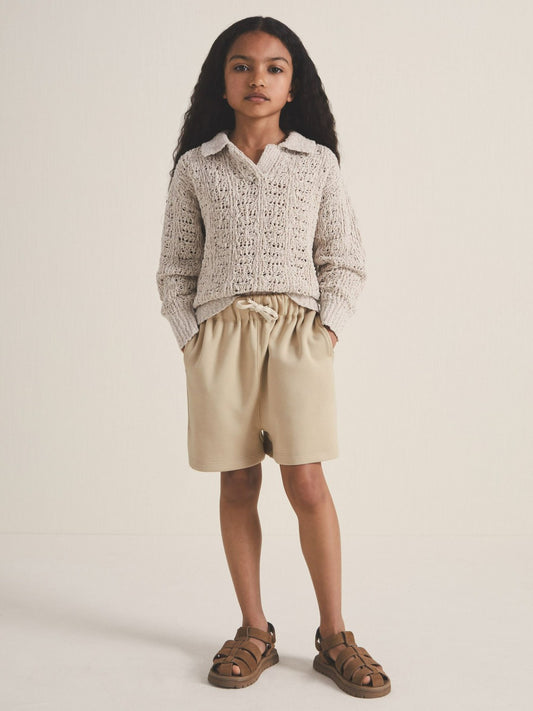 4-9 yrs | Les 100 Ciels Jersey Shorts in Sage Children & Baby | Reiss