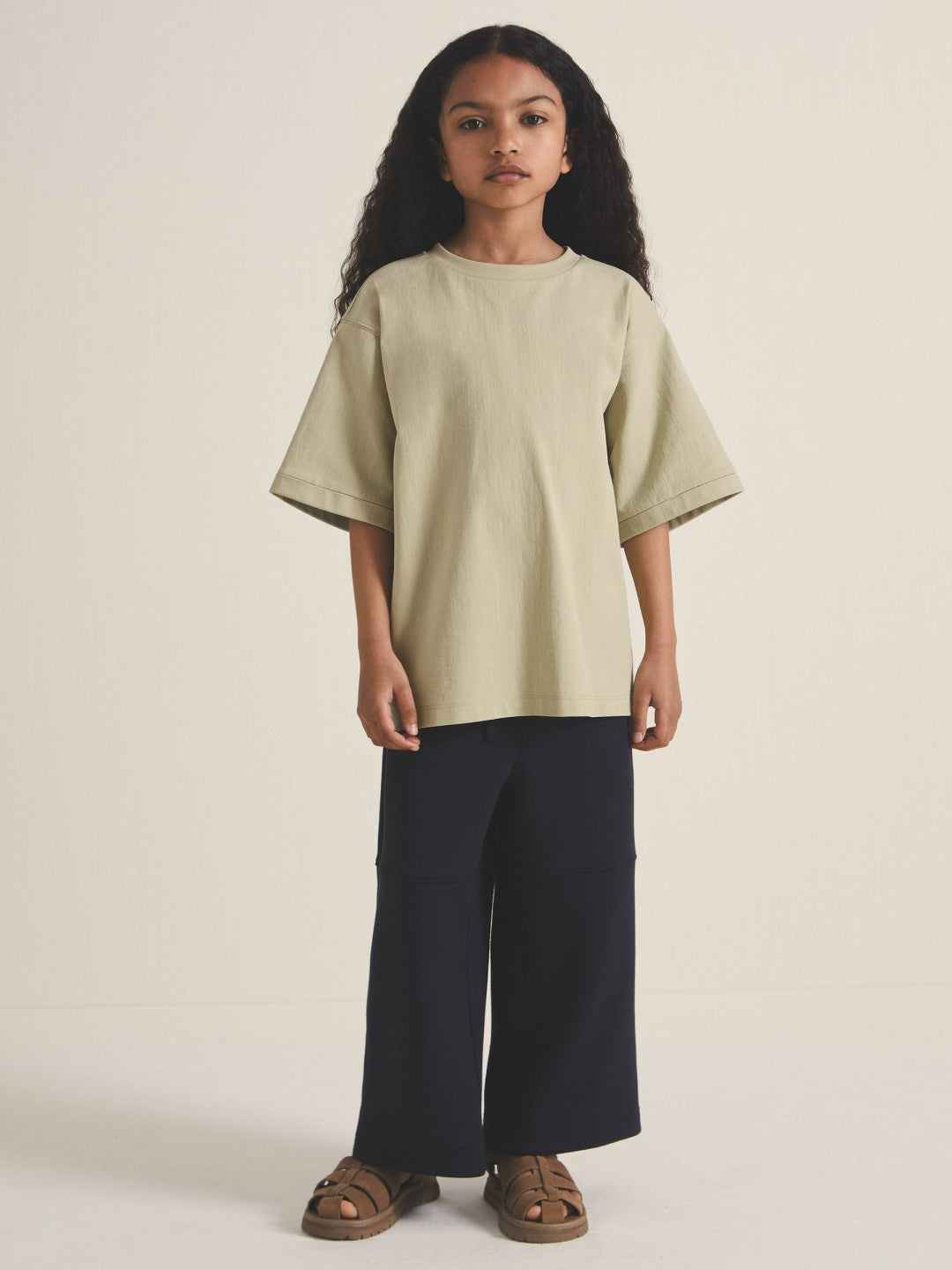 9-13 yrs  | Les 100 Ciels Oversize T-Shirt in Sage Children & Baby | Reiss