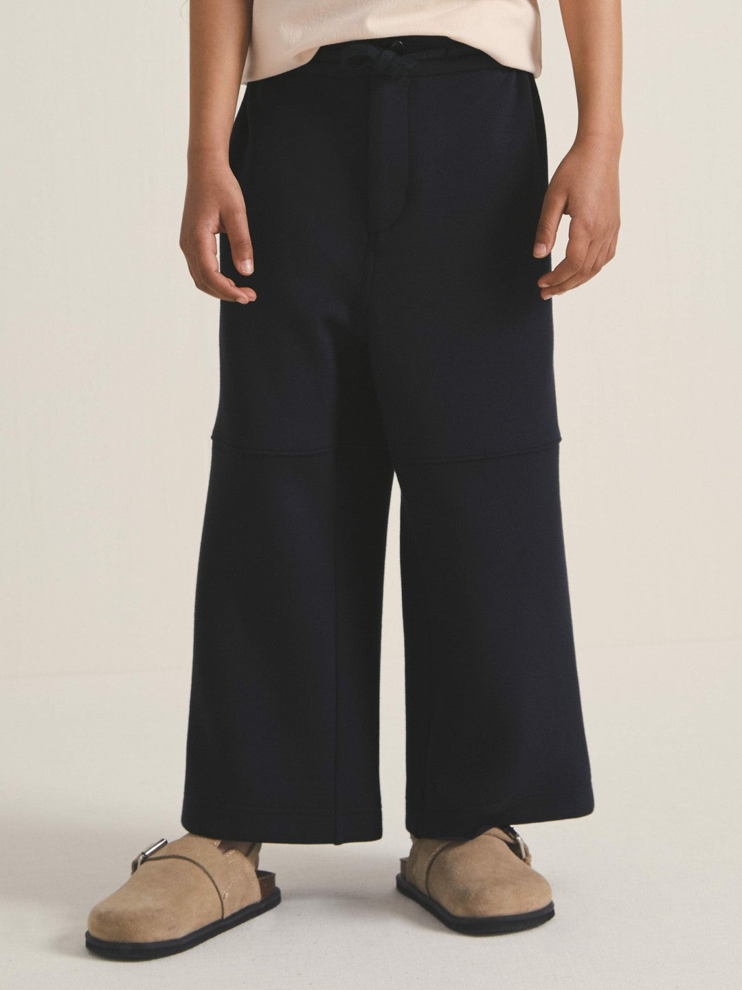 4-9 yrs  | Les 100 Ciels Wide-Leg Joggers in Navy Children & Baby | Reiss