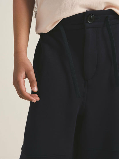 4-9 yrs  | Les 100 Ciels Wide-Leg Joggers in Navy Children & Baby | Reiss