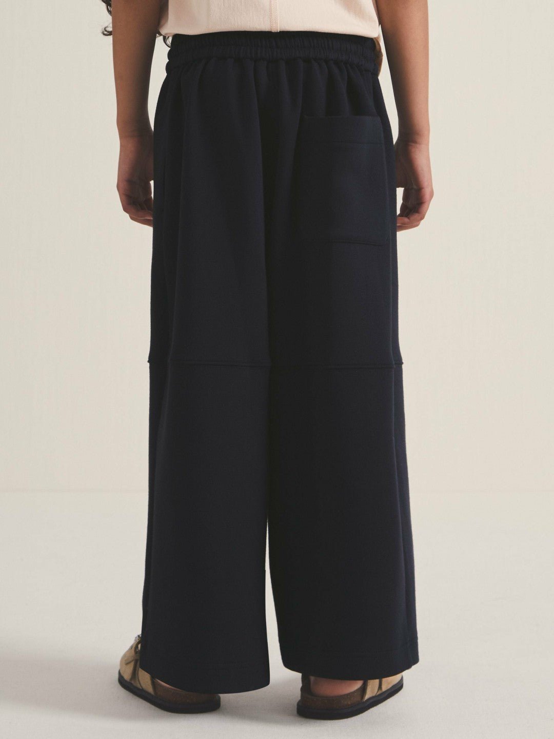 4-9 yrs  | Les 100 Ciels Wide-Leg Joggers in Navy Children & Baby | Reiss