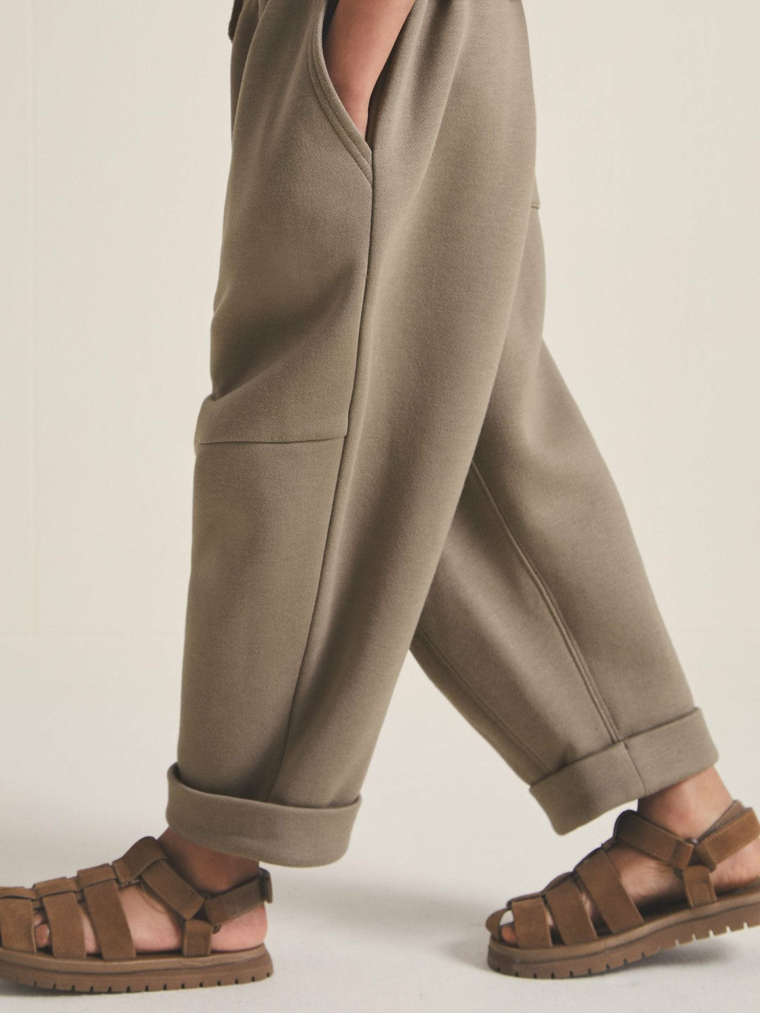 4-9 yrs  | Les 100 Ciels Jersey Joggers in Mink Children & Baby | Reiss