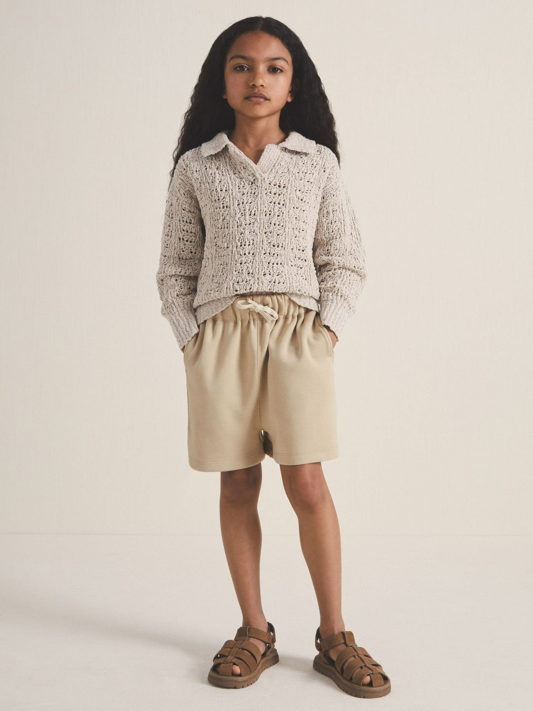 13-14 yrs | Les 100 Ciels Jersey Shorts in Sage Children & Baby | Reiss
