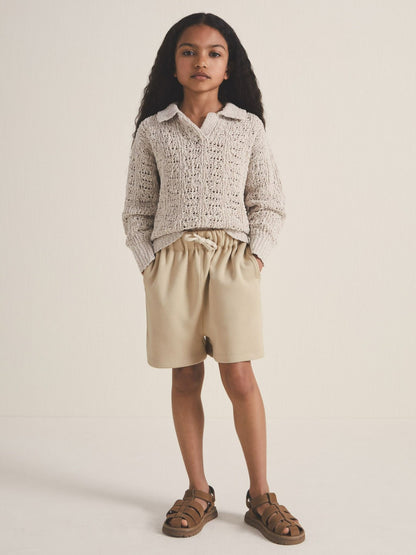 13-14 yrs | Les 100 Ciels Jersey Shorts in Sage Children & Baby | Reiss