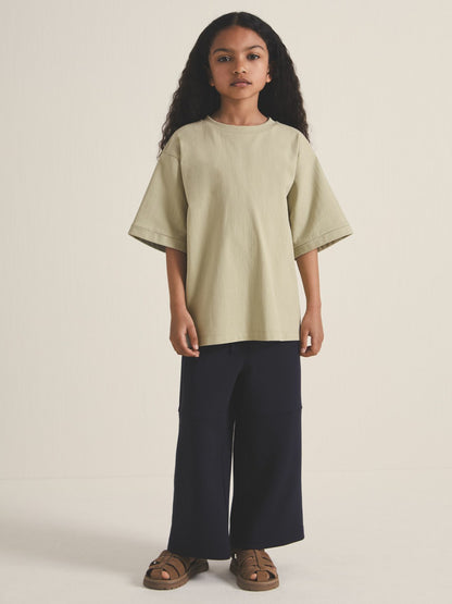 4-9 yrs  | Les 100 Ciels Oversize T-Shirt in Sage Children & Baby | Reiss