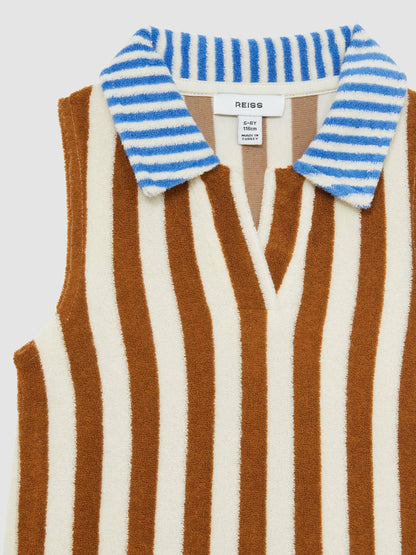 4-9 yrs Towelling Stripe Dress in Multi Children & Baby | Reiss