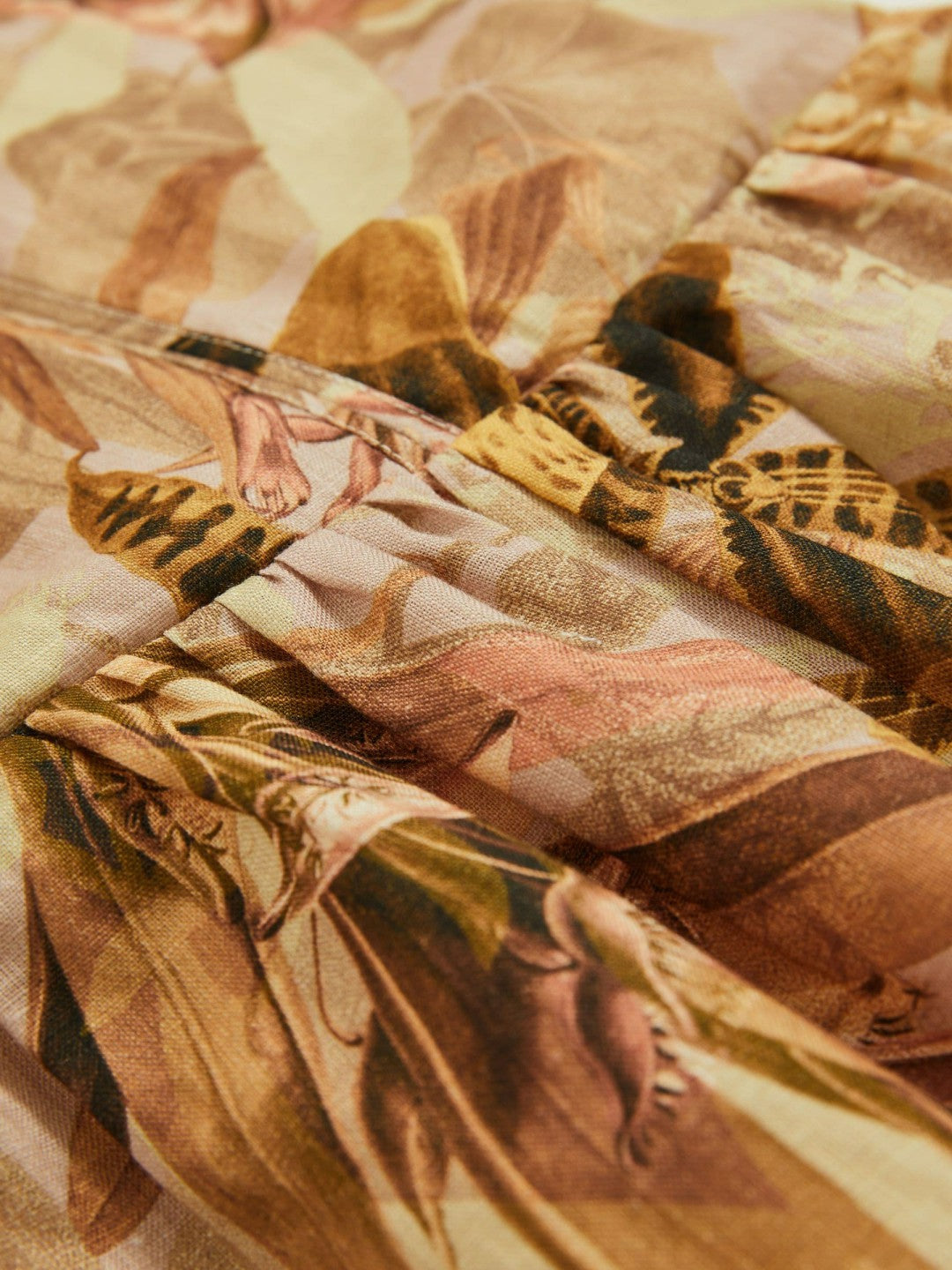 4-9 yrs  | NYBG Floral-Print Midi Dress in Khaki Children & Baby | Reiss