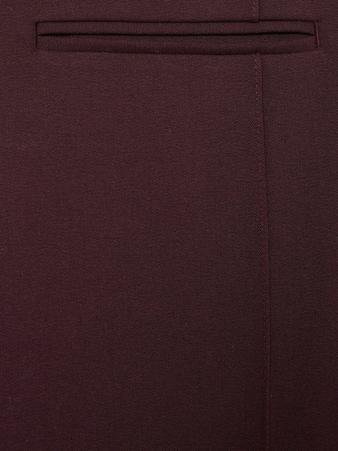 Petite High Rise Flared Trousers in Burgundy Women | Reiss