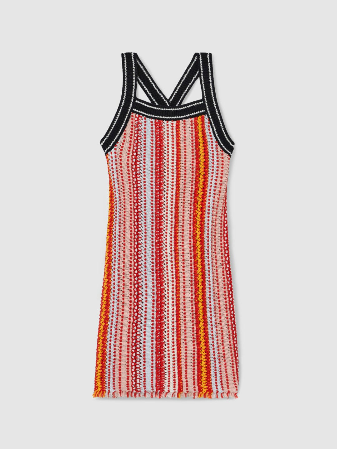 4-9 yrs Cotton Striped Knit Dress in Multi Children & Baby | Reiss