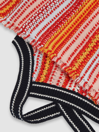 9-13 yrs Cotton Striped Knit Dress in Multi Children & Baby | Reiss