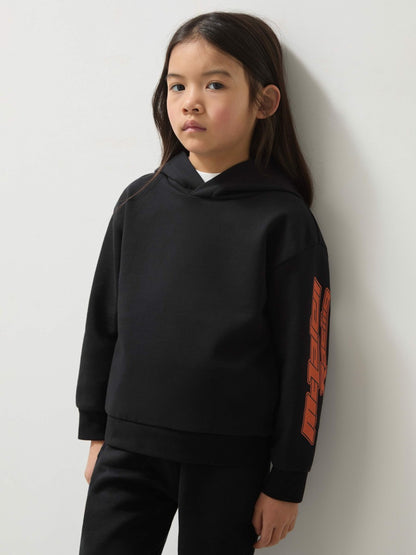 9-13 yrs McLaren F1 Team Cotton Logo Hoodie Unisex Fit in Black Children & Baby | Reiss