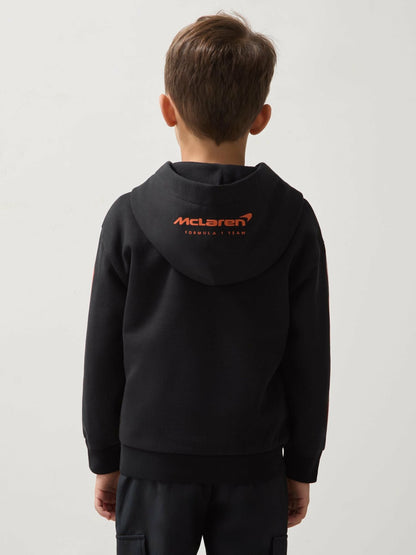 9-13 yrs McLaren F1 Team Cotton Logo Hoodie Unisex Fit in Black Children & Baby | Reiss