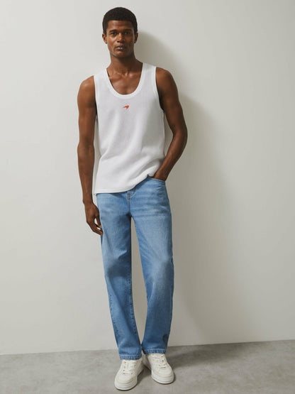 McLaren F1 Team Speedmark Knit Vest in White Men | Reiss