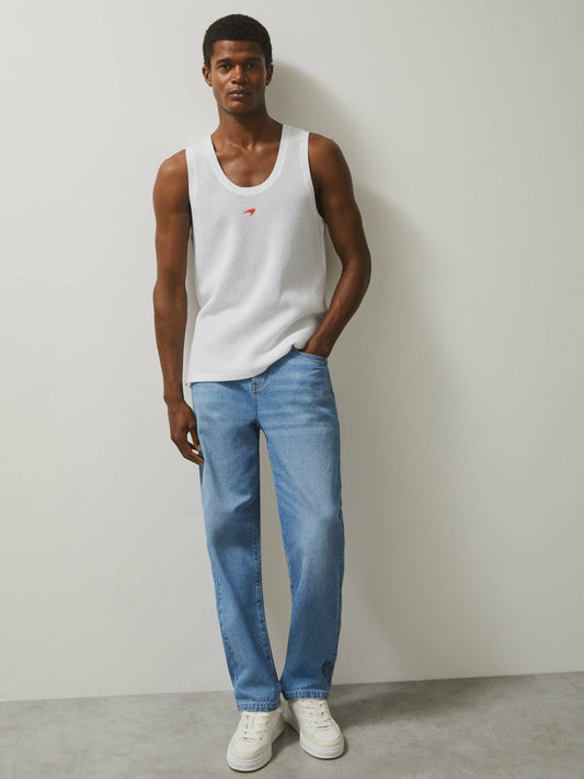 McLaren F1 Team Speedmark Knit Vest in White Men | Reiss