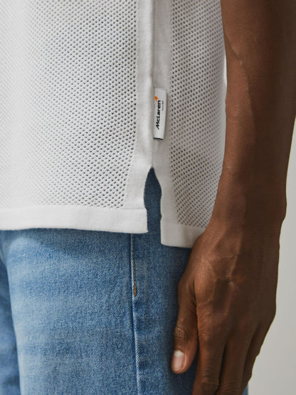 McLaren F1 Team Speedmark Knit Vest in White Men | Reiss
