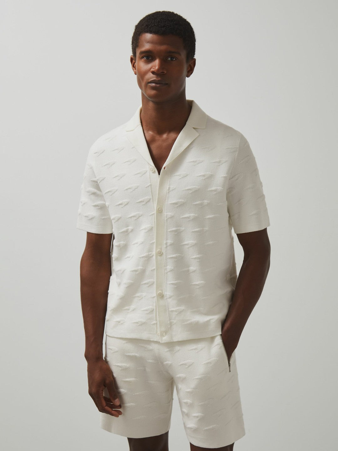 McLaren F1 Team Speedmark Knit Shirt in White Men | Reiss