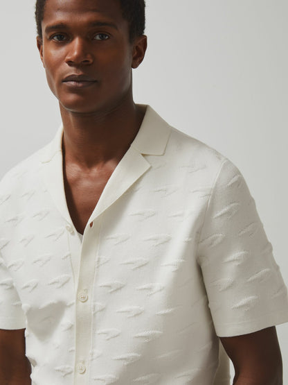 McLaren F1 Team Speedmark Knit Shirt in White Men | Reiss