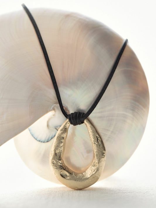 Molten Link Pendant Necklace in Gold Tone Women | Reiss