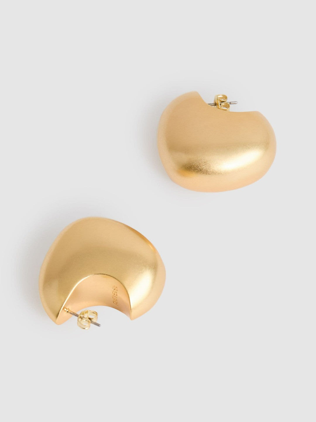 Curve Scoop Earrings in Gold Tone Women | Reiss