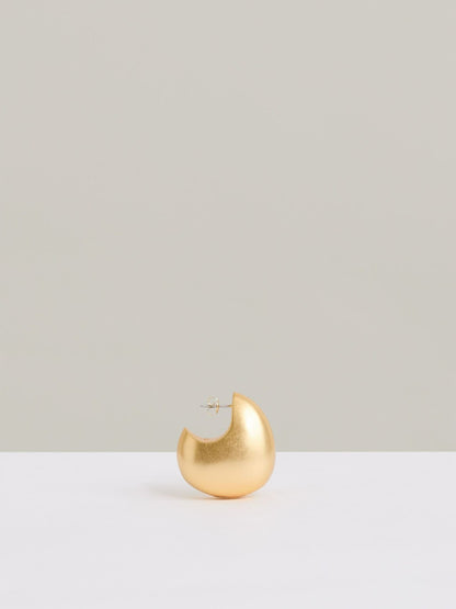Curve Scoop Earrings in Gold Tone Women | Reiss