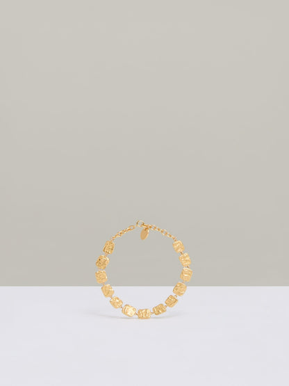 Molten Square Bracelet in Gold Tone Women | Reiss