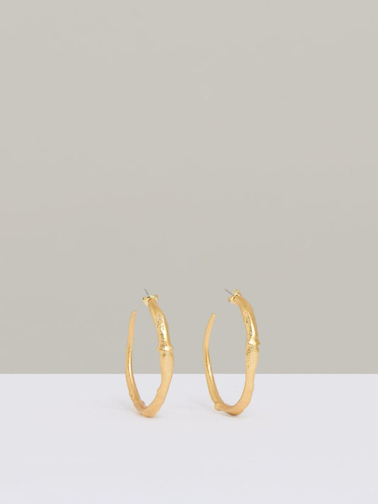 Molten Hoop Earrings in Gold Tone Women | Reiss