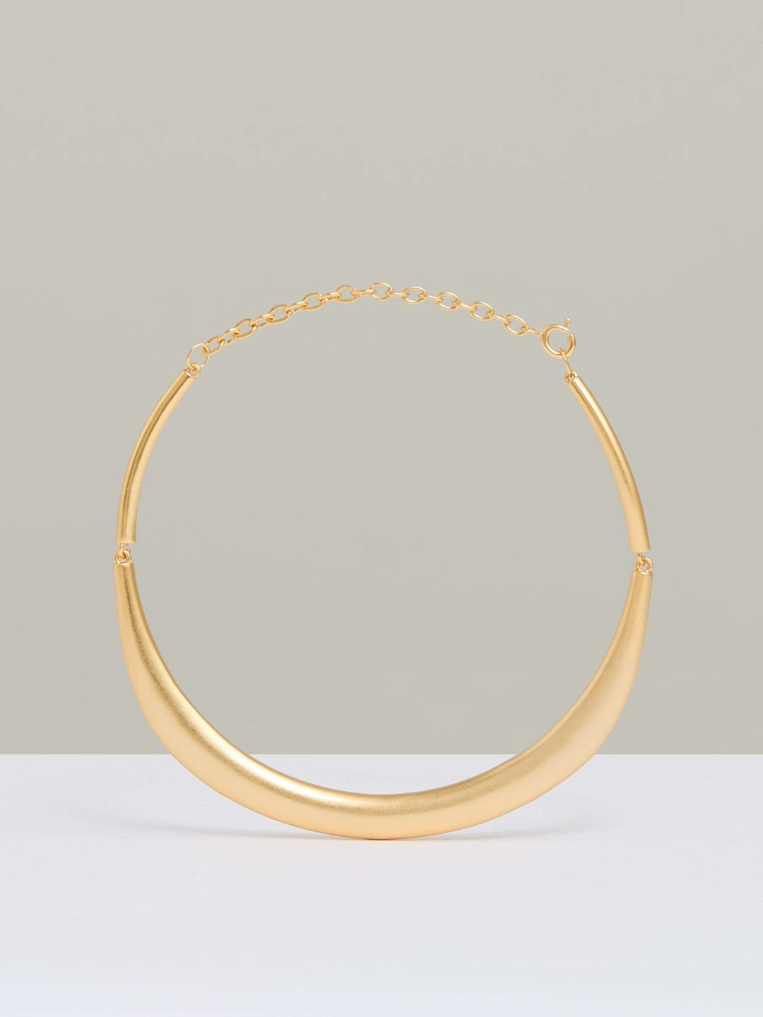 Polished Curve Choker in Gold Tone Women | Reiss