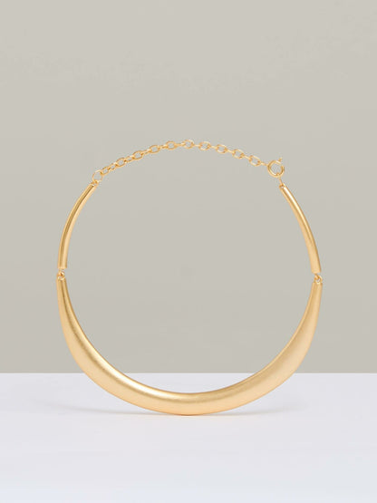 Polished Curve Choker in Gold Tone Women | Reiss