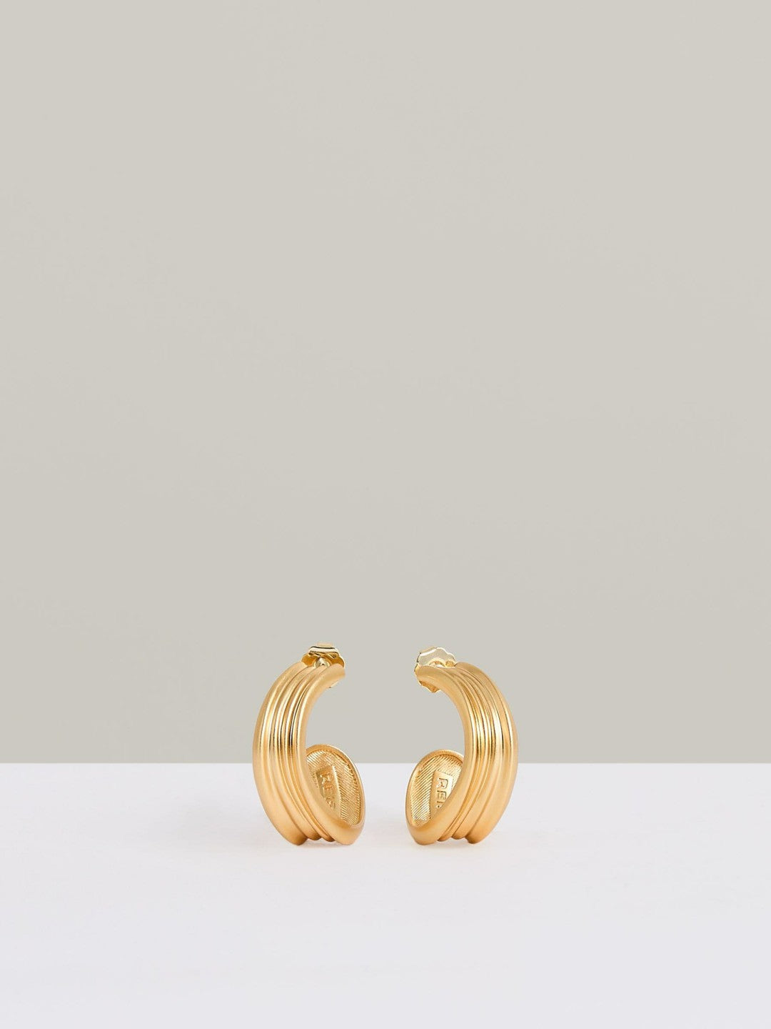 Fluid Hoop Earrings in Gold Tone Women | Reiss