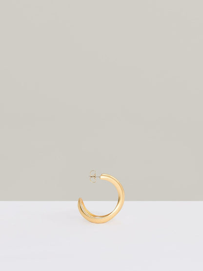 Fluid Hoop Earrings in Gold Tone Women | Reiss