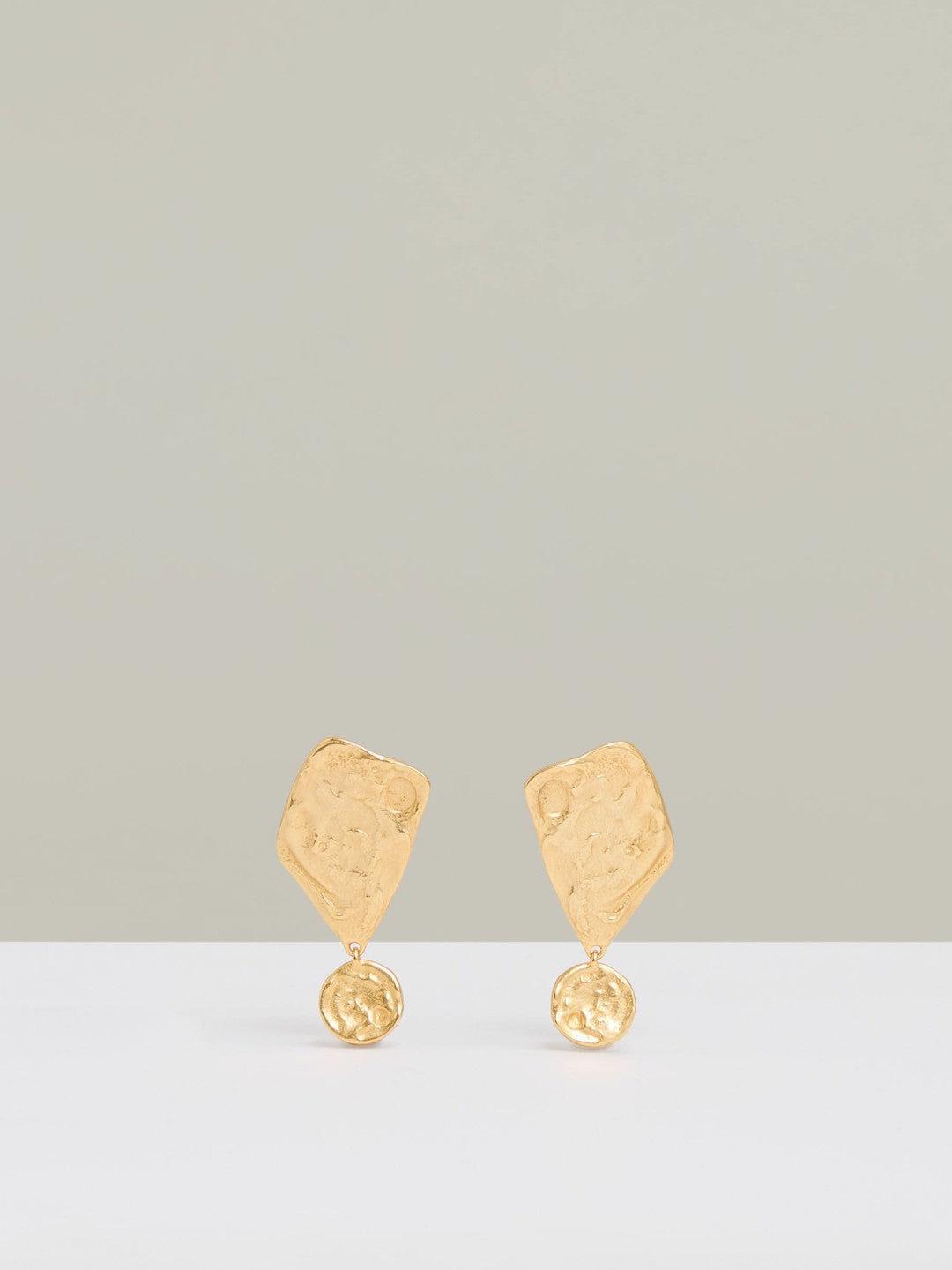 Molten Large Drop Earrings in Gold Tone Women | Reiss