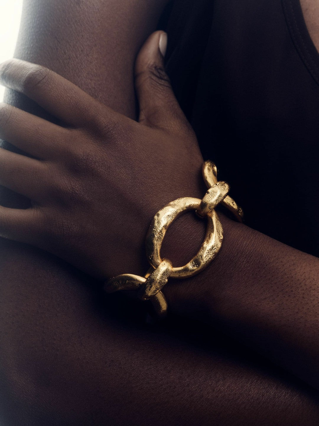 Molten Link Bracelet in Gold Tone Women | Reiss