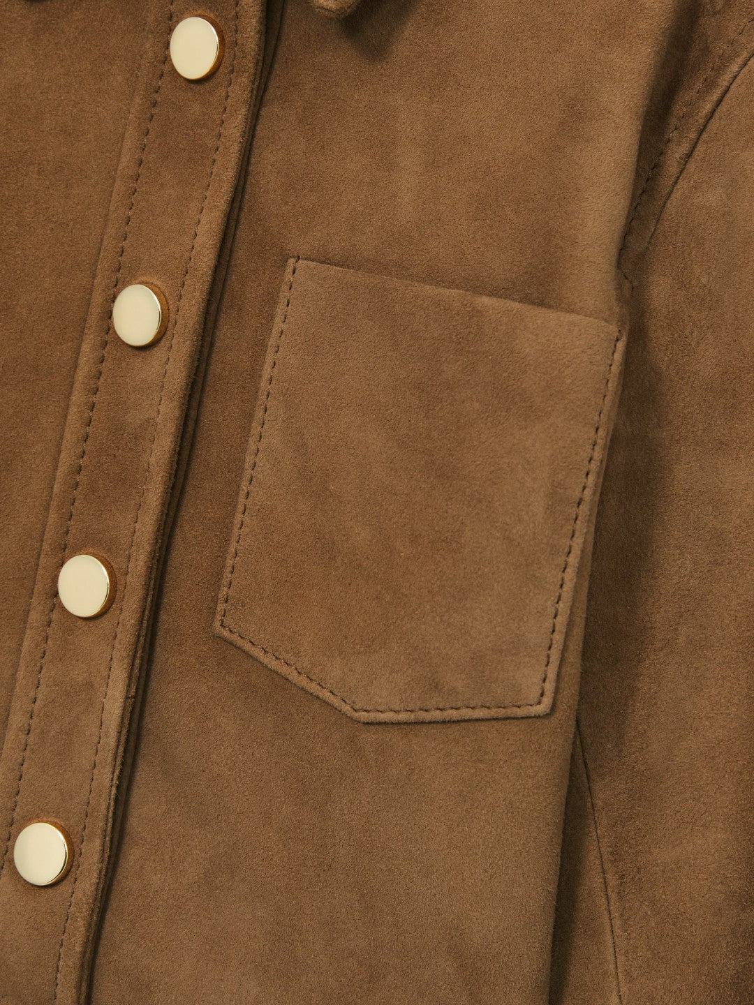 9-13 yrs Suede Cropped Jacket in Tan Children & Baby | Reiss