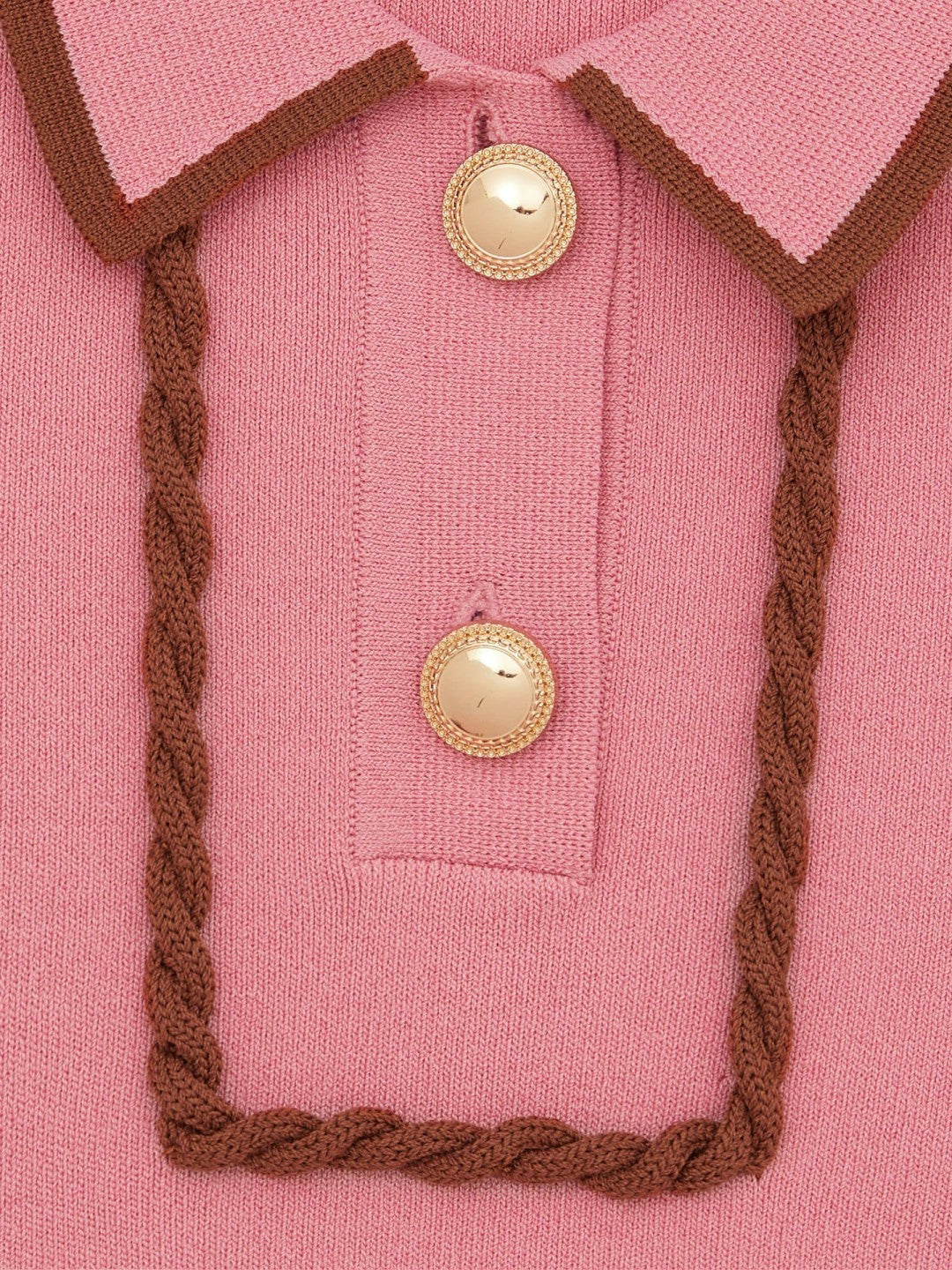 9-13 yrs Twist-Piped Knitted Dress in Pink Children & Baby | Reiss