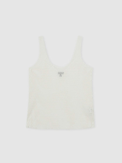 Atelier Laser-Cut Vest Top in Cream Women | Reiss