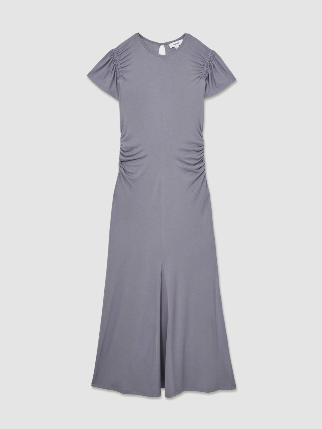 Modal Blend Ruched Jersey Dress in Grey Women | Reiss