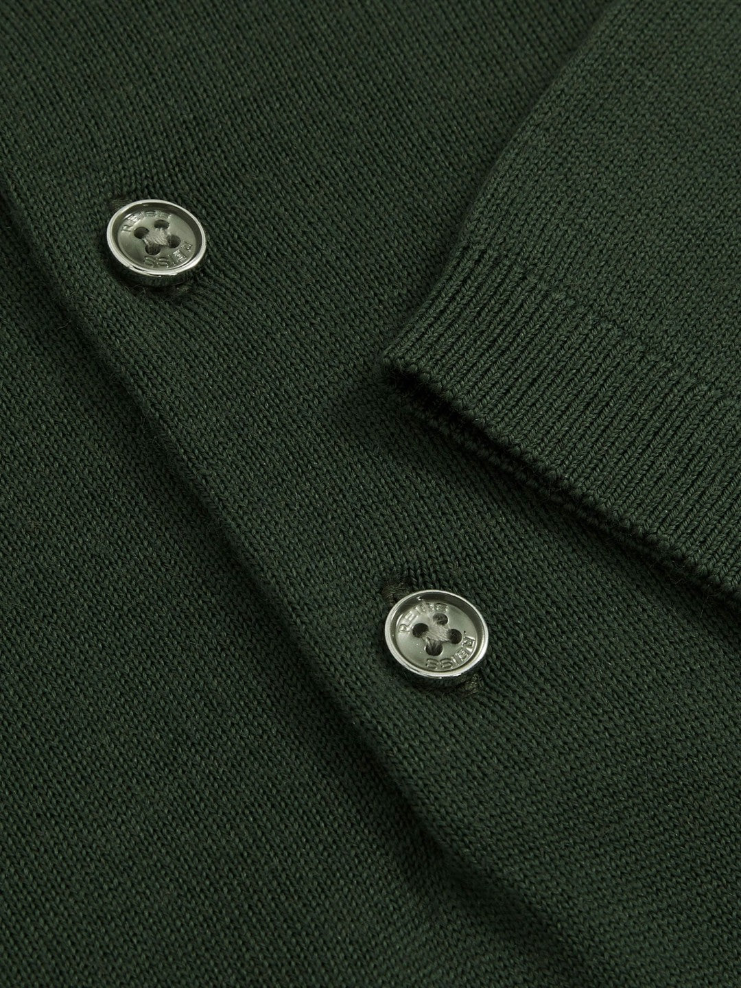 Merino Wool Short-Sleeve Polo Shirt in Kale Green Men | Reiss