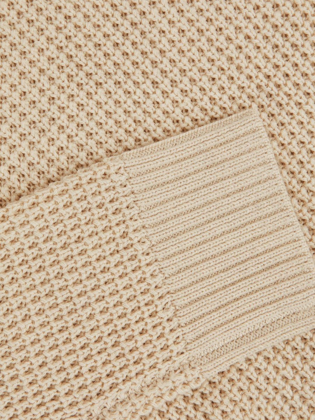 Paige Cotton Waffle-Knit Sweater in Natural Men | Reiss