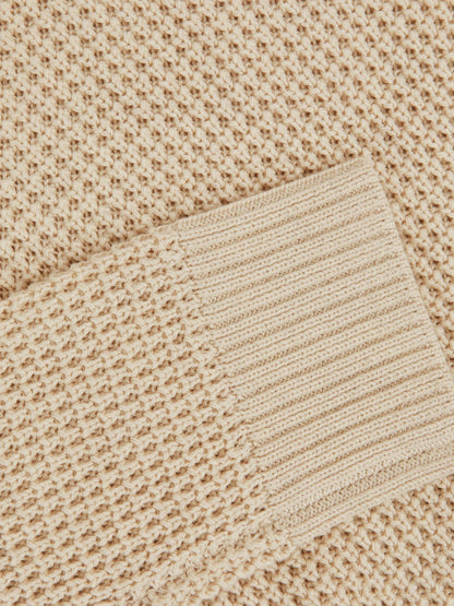 Paige Cotton Waffle-Knit Sweater in Natural Men | Reiss