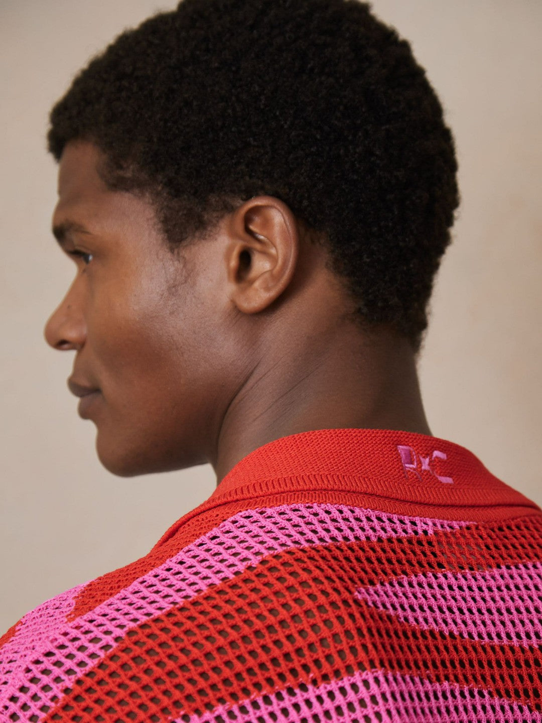 | Ché Wave Crochet Shirt in Pink Men | Reiss