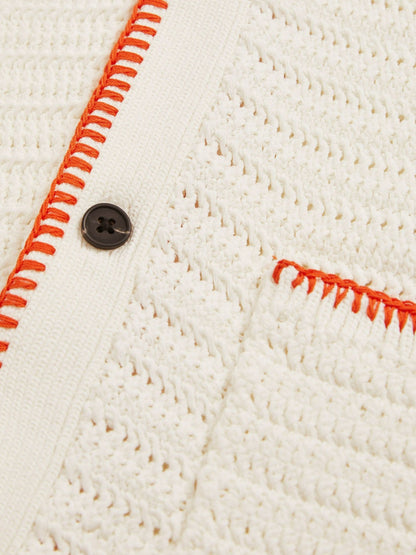 3-9 yrs McLaren F1 Team Crochet Shirt in Off White/Orange Children & Baby | Reiss