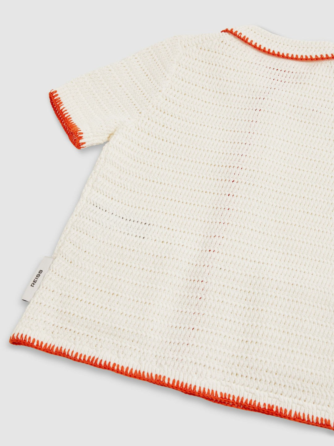9-13 yrs McLaren F1 Team Crochet Shirt in Off White/Orange Children & Baby | Reiss