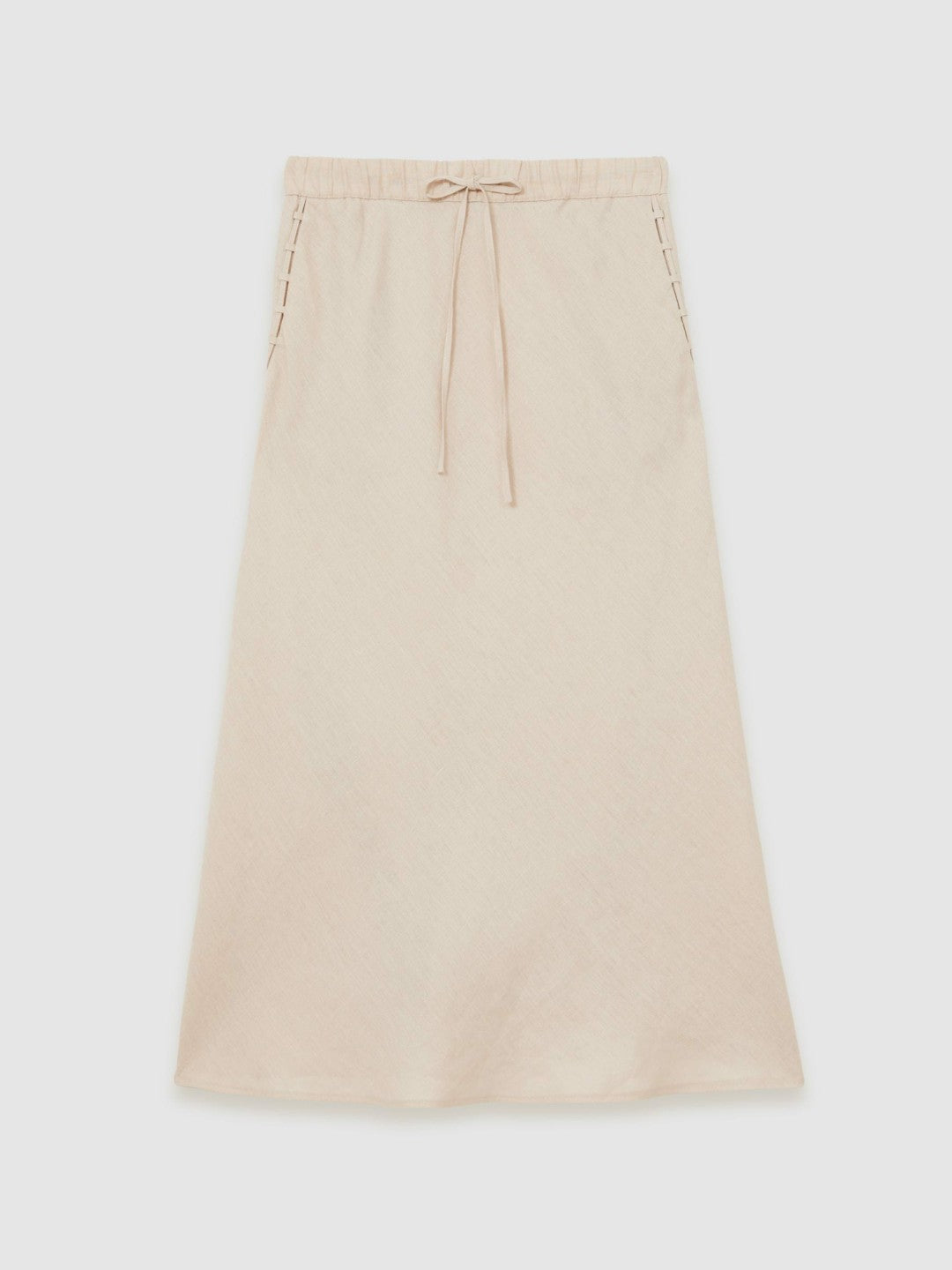 Slip Midi Skirt in Neutral Women | Reiss