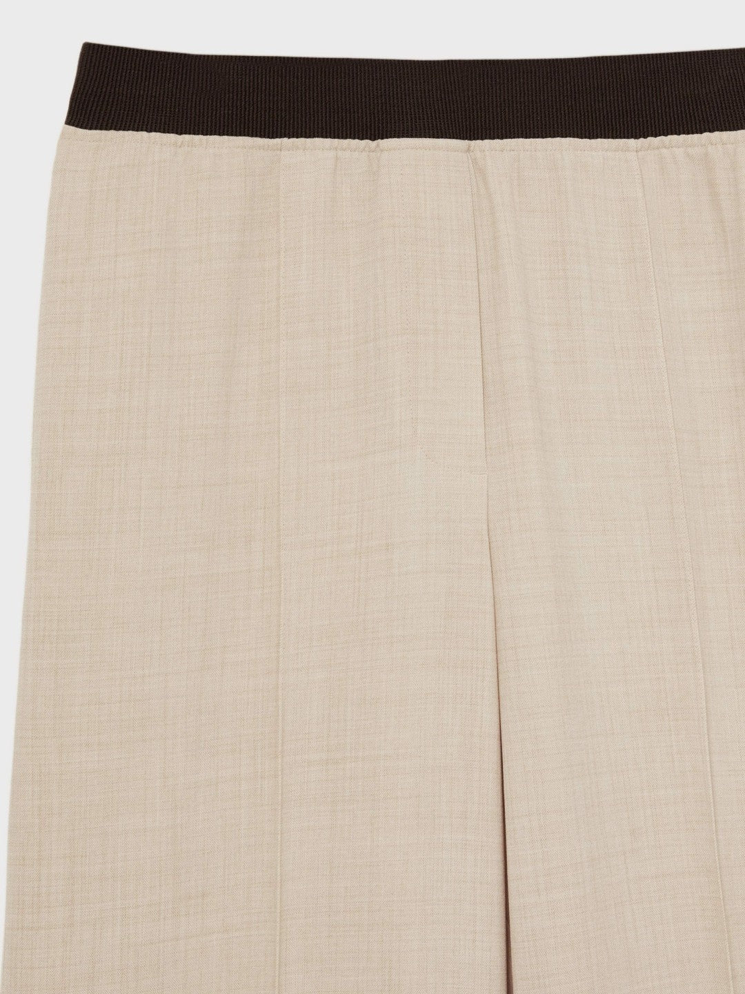 Wide-Leg Elasticated-Waist Trousers in Neutral Women | Reiss