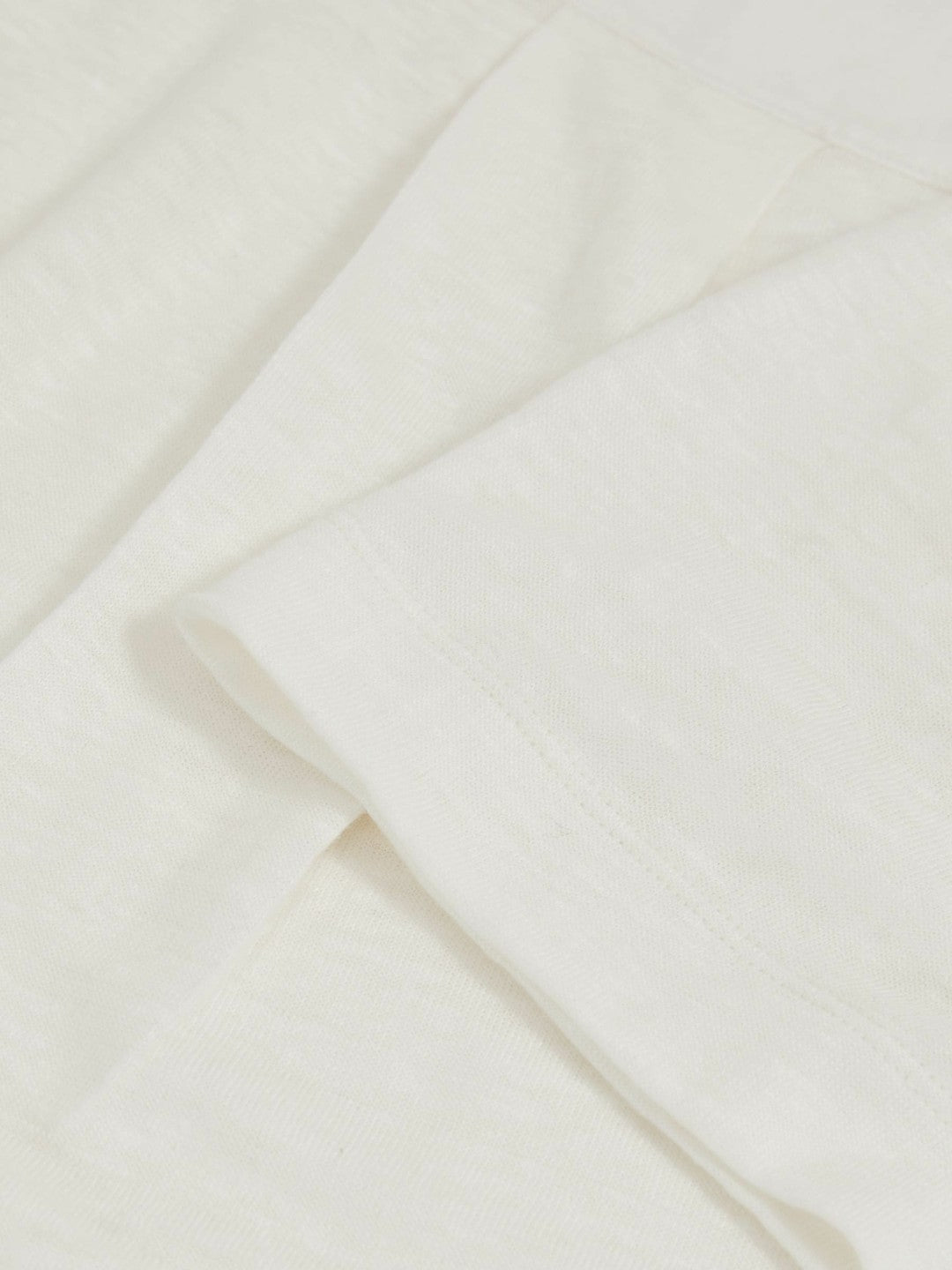 Linen V-Neck T-Shirt in White Women | Reiss