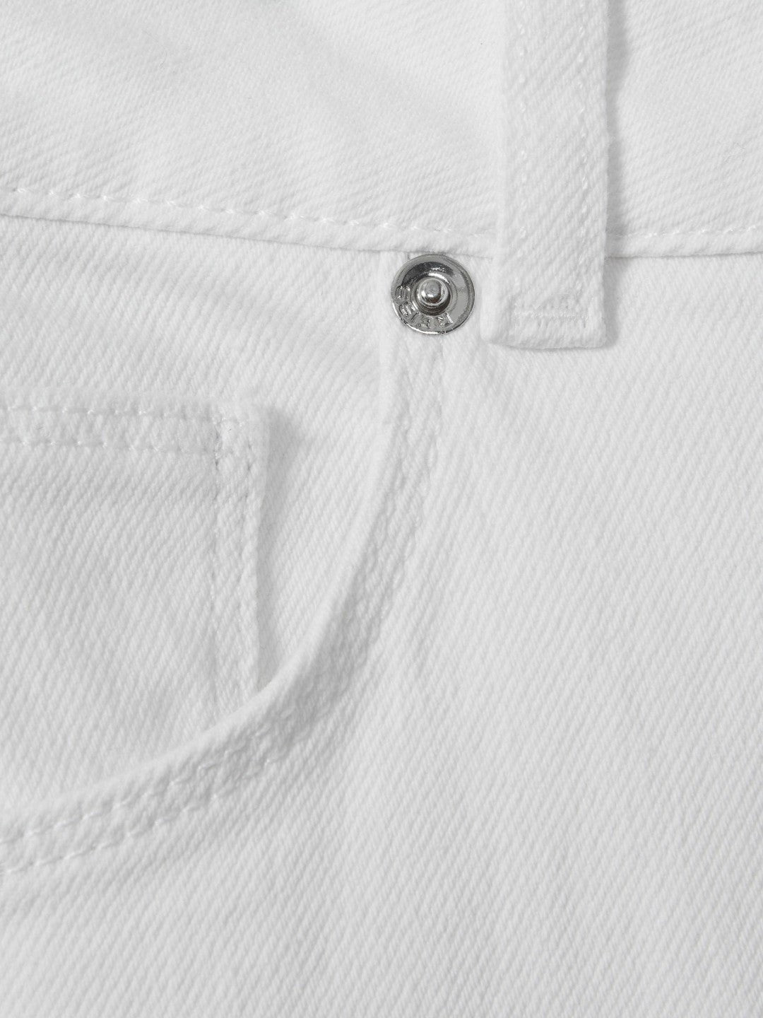 Petite Mid-Rise Straight-Leg Jeans in White Women | Reiss