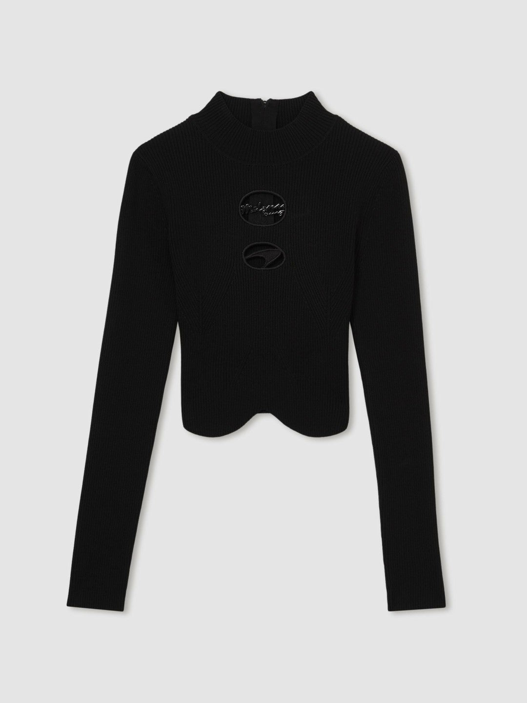 McLaren F1 Team Cut-Out Knit Crop Top in Black Women | Reiss
