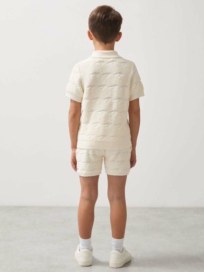 9-13 yrs McLaren F1 Team Speedmark Terry Shorts in White Children & Baby | Reiss