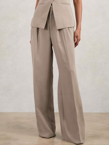 Good American Tailored Trousers in Beige Women | Reiss