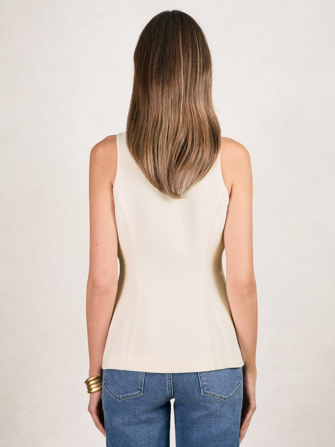 Luxe Suiting Vest in Cream Women | Reiss